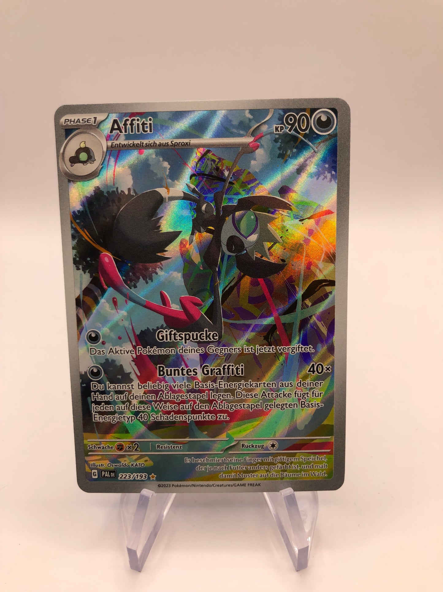 Pokemon Karte Art Rare Affiti 223/193 Deutsch