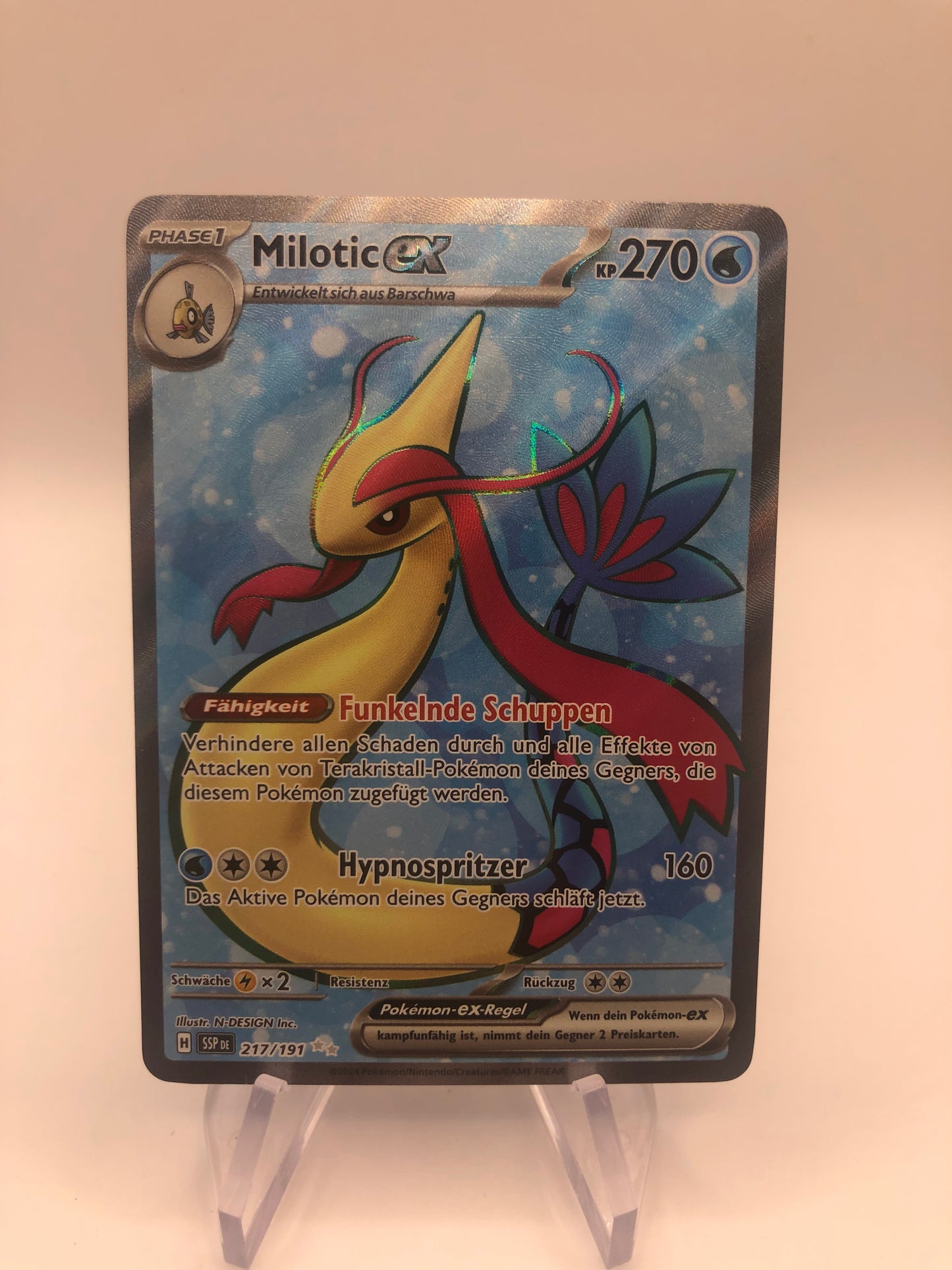 Pokemon Karte Ex Fullart  Milotic 217/191 Deutsch