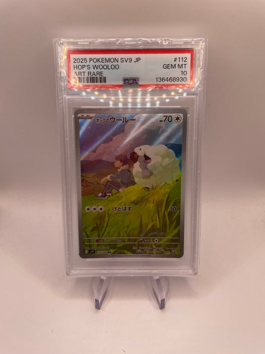 Pokemon Karte Art Rare Psa Wolly 112/100 Japanisch