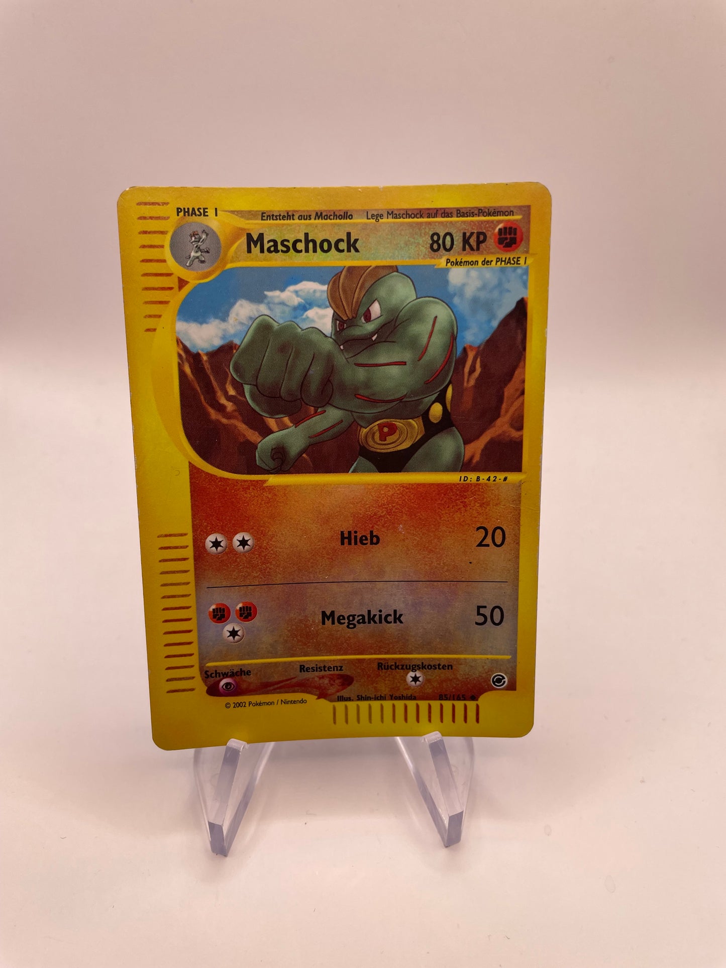 Pokémon Karte Reverse e-Series Maschock 85/165 Deutsch