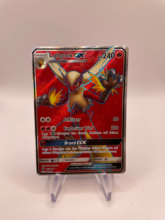 Pokemon Karte GX Lohgick 153/168 Deutsch