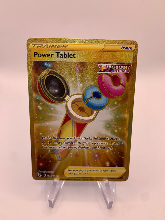 Pokemon Karte Trainer Gold Power Tablet 281/264 Englisch