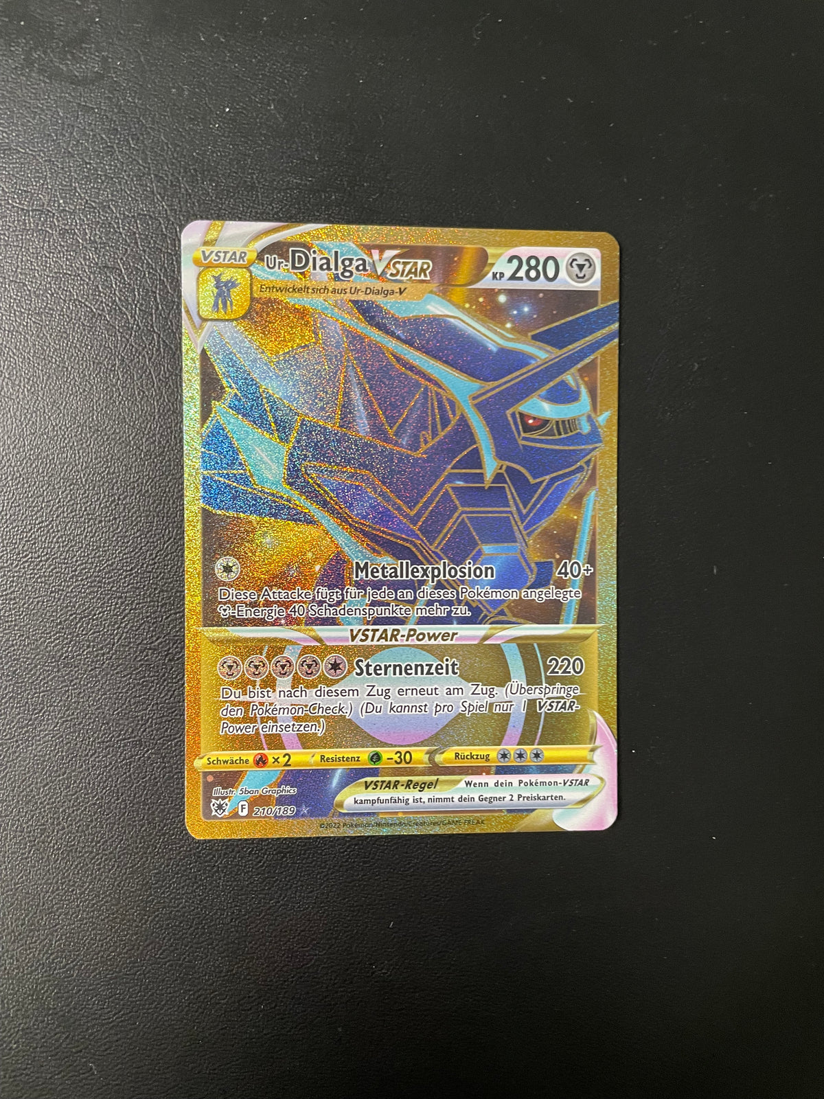 Pokemon Karte VStar Ur-Dialga 210/189 Deutsch