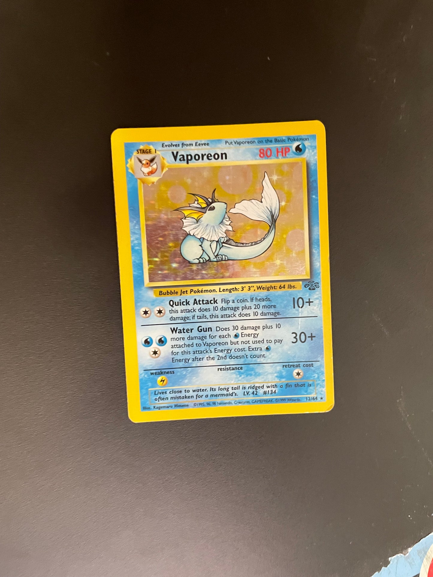 Pokemon Karten Holo Aquana 12/64 Englisch
