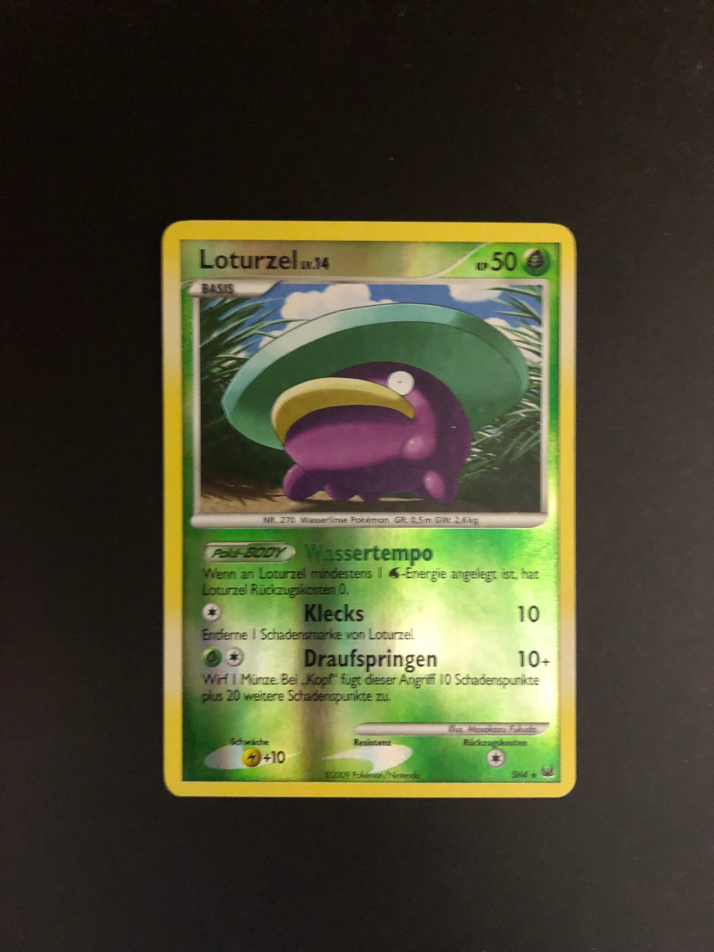 Pokemon Karte Revers Loturzel SH4 Deutsch