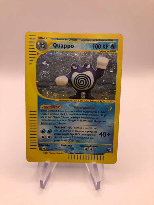 Pokemon Karte Holo E-Series Quappo 24/165 Deutsch