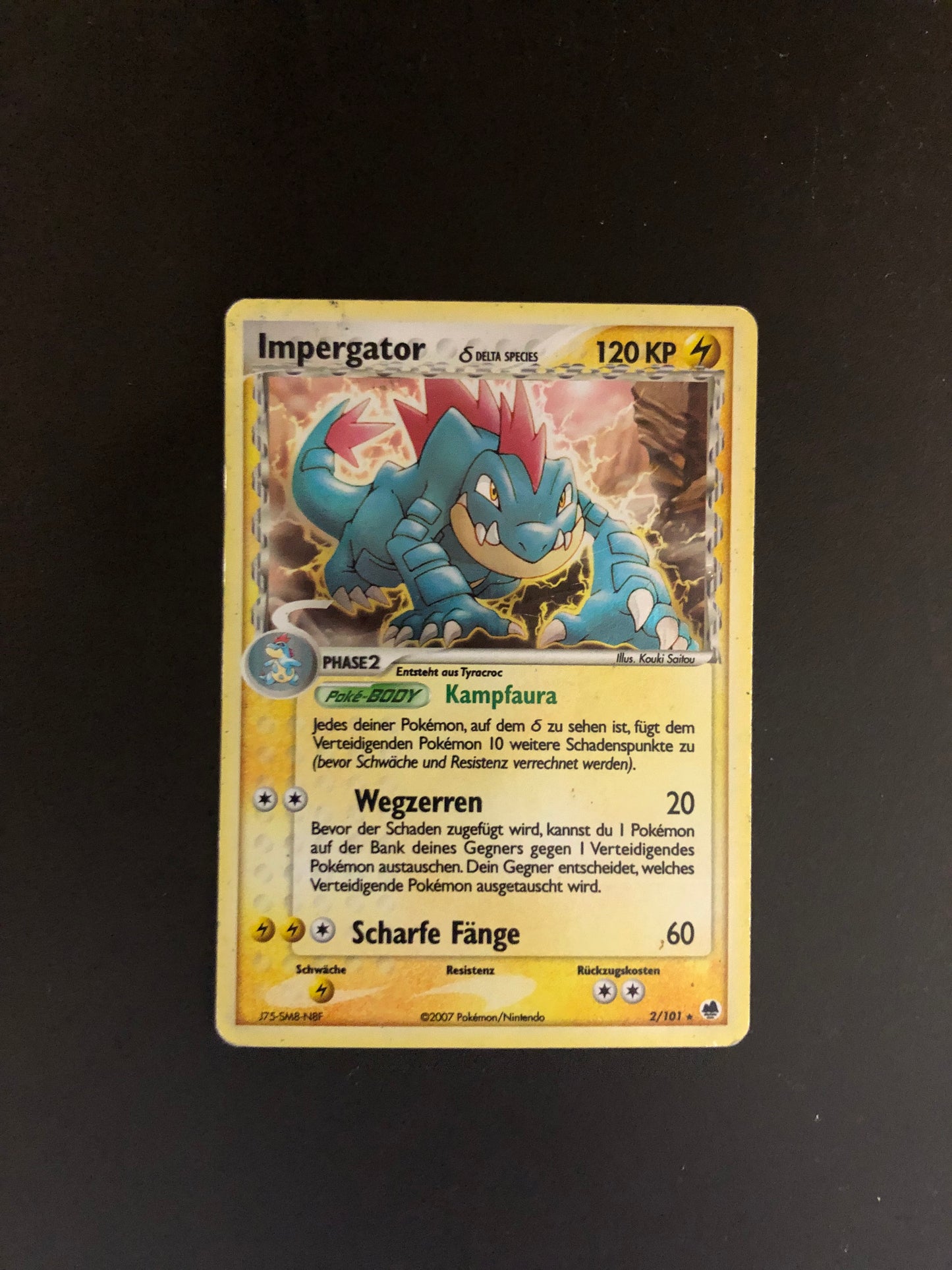 Pokemon Karte Revers Impergator 2/101 Deutsch