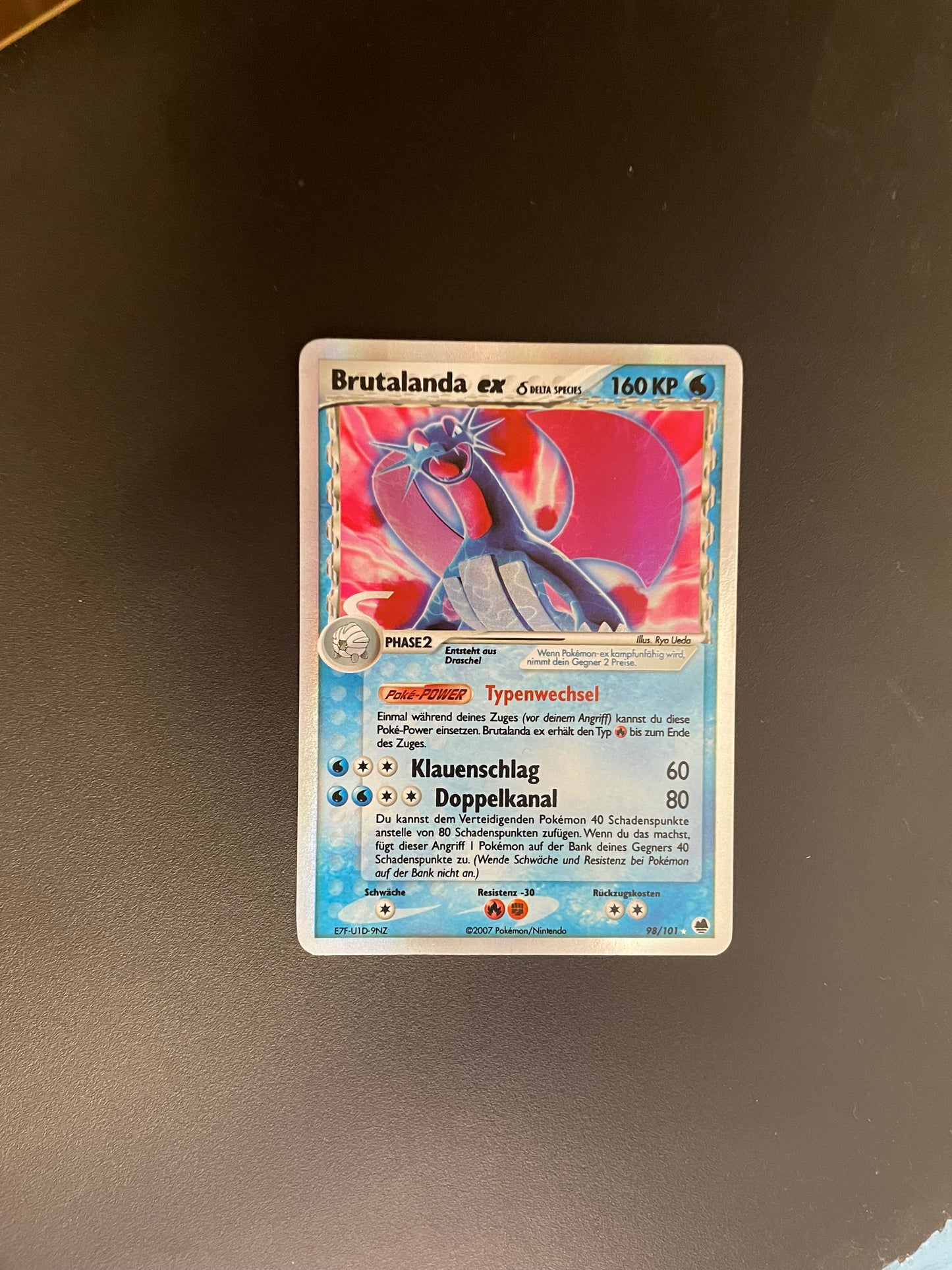 Pokemon Karte Ex Delta Species Brutalanda 98/101 Deutsch