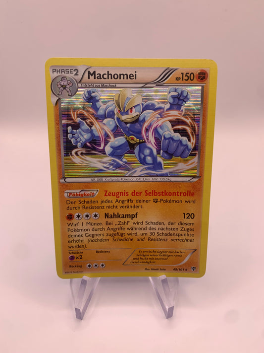 Pokemon Karte Holo Machomei 49/101 Deutsch