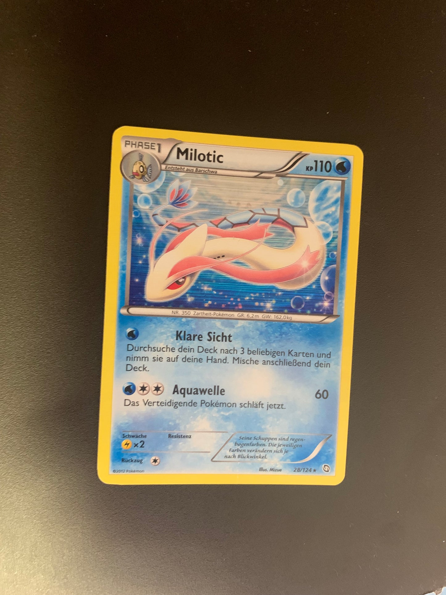 Pokemon Karten Holo Milotic 28/124 Deutsch