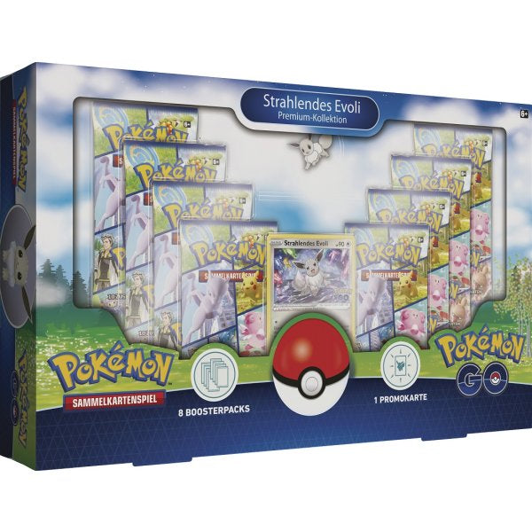 Pokemon Karte Strahlendes Evoli Premium-Kollektion Deutsch