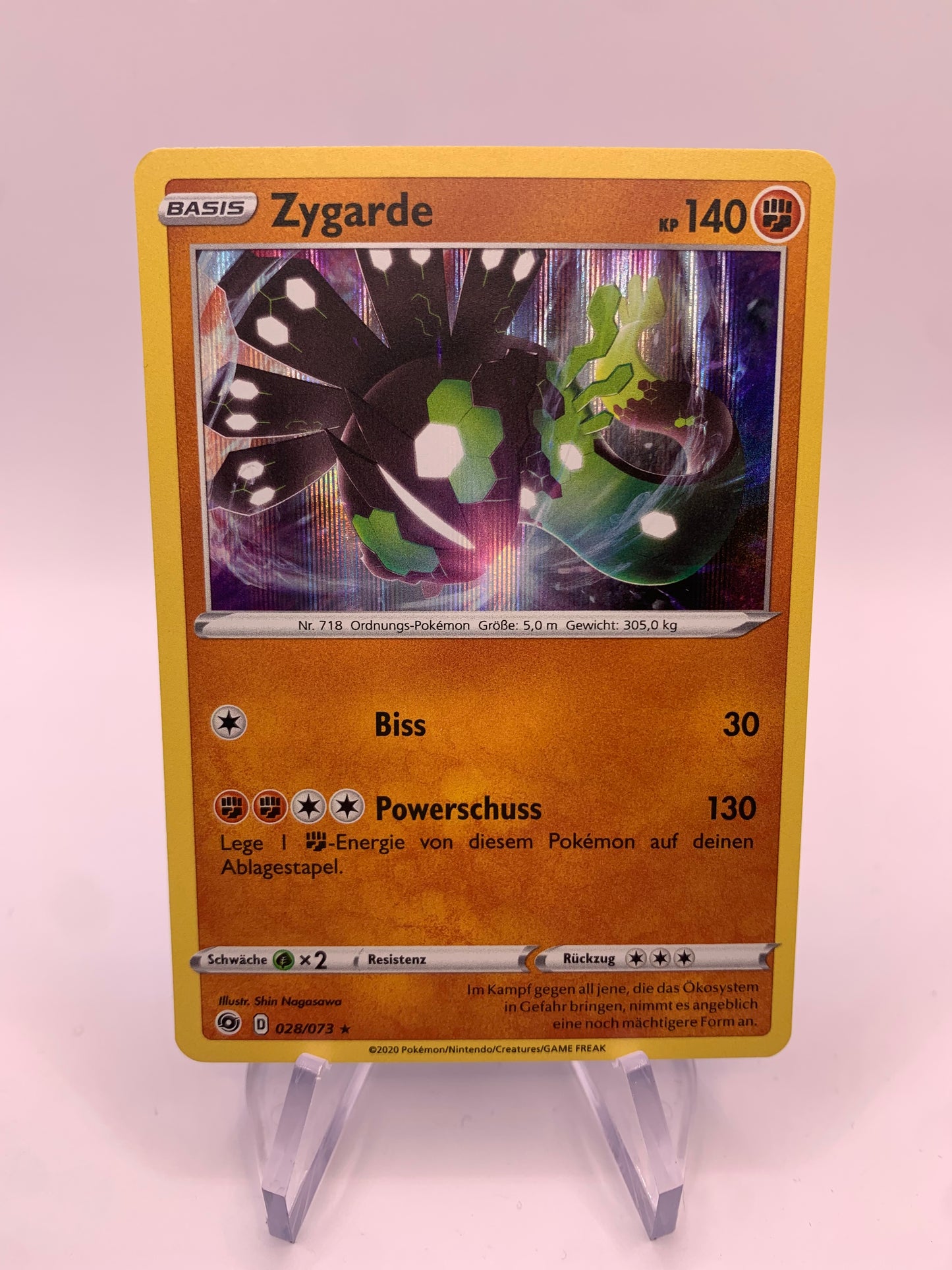 Pokémon card Holo Zygarde 028/073 German