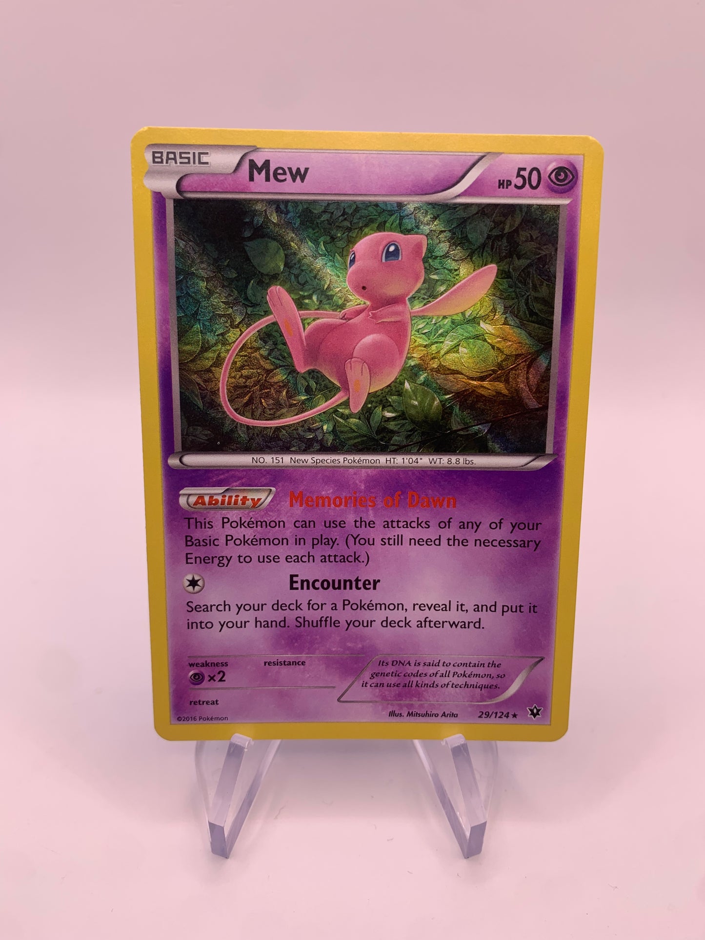 Pokemon Karte Holo Mew 29/124 Deutsch