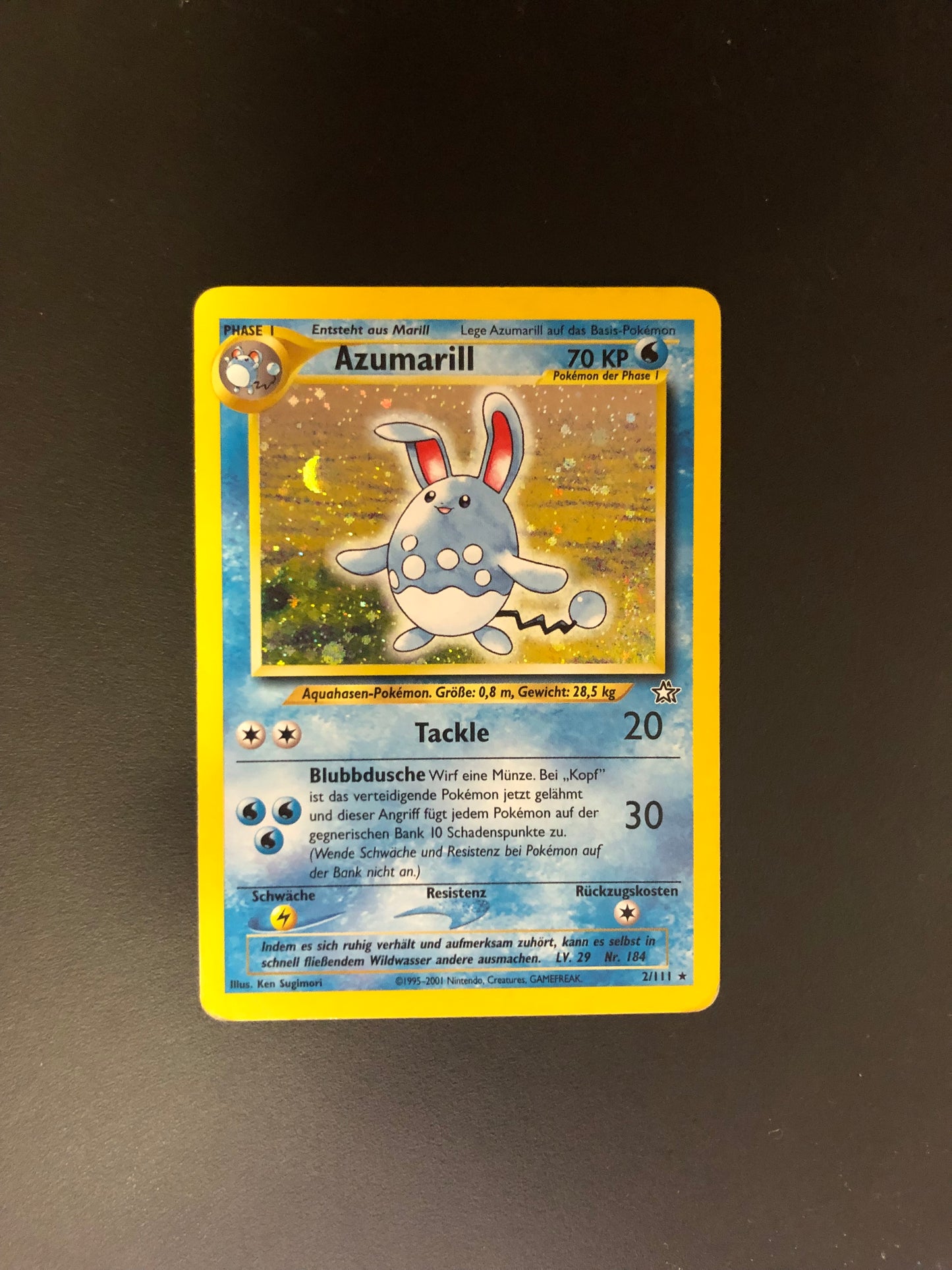 Pokemon Karten Holo Azumarill 2/111 Deutsch