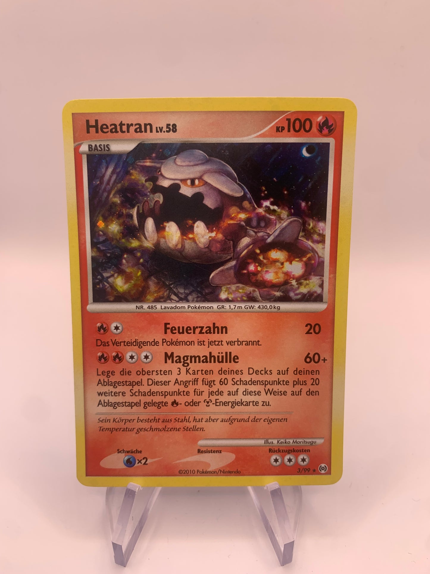 Pokemon Karte Holo Heatran 3/99 Deutsch