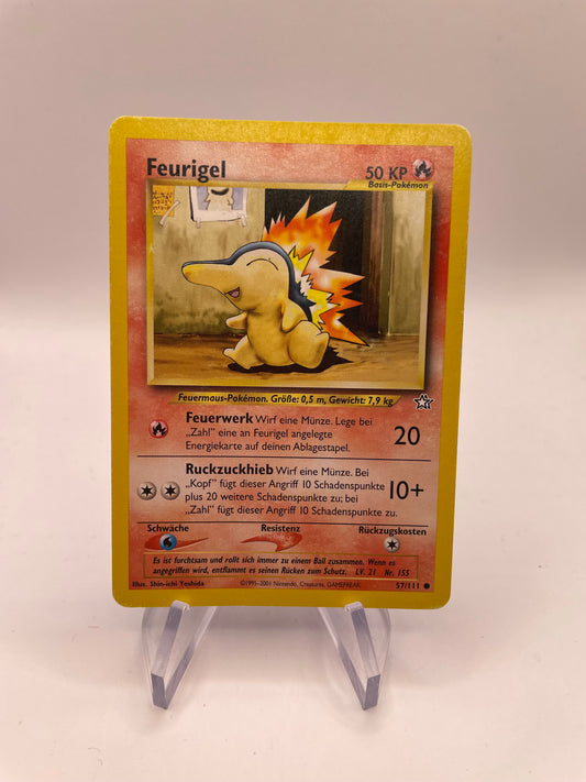 Pokemon Karte Neo Genesis Feurigel 57/111 Deutsch
