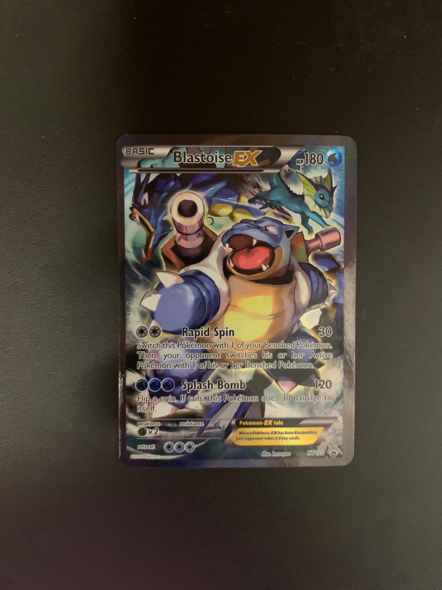 Pokemon Karte EX Promo Turtok XY122 Englisch