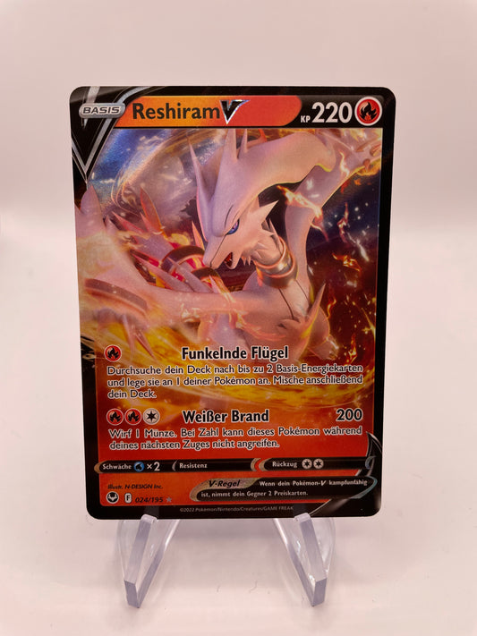 Pokemon Karte V Reshiram 24/195 Deutsch
