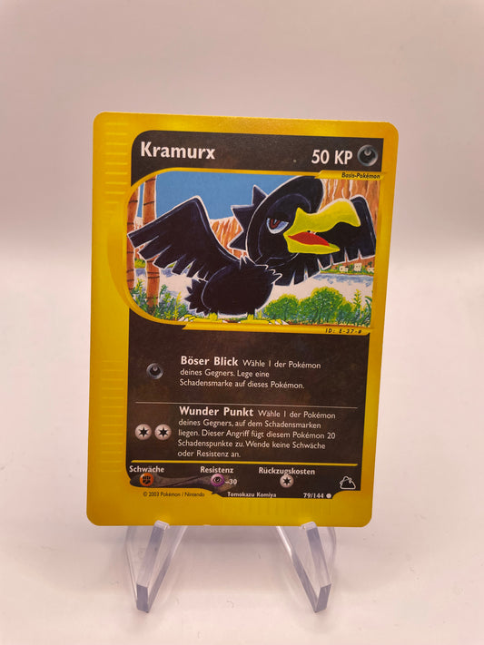 Pokemon Karte E-Series Kramurx 79/144 Deutsch