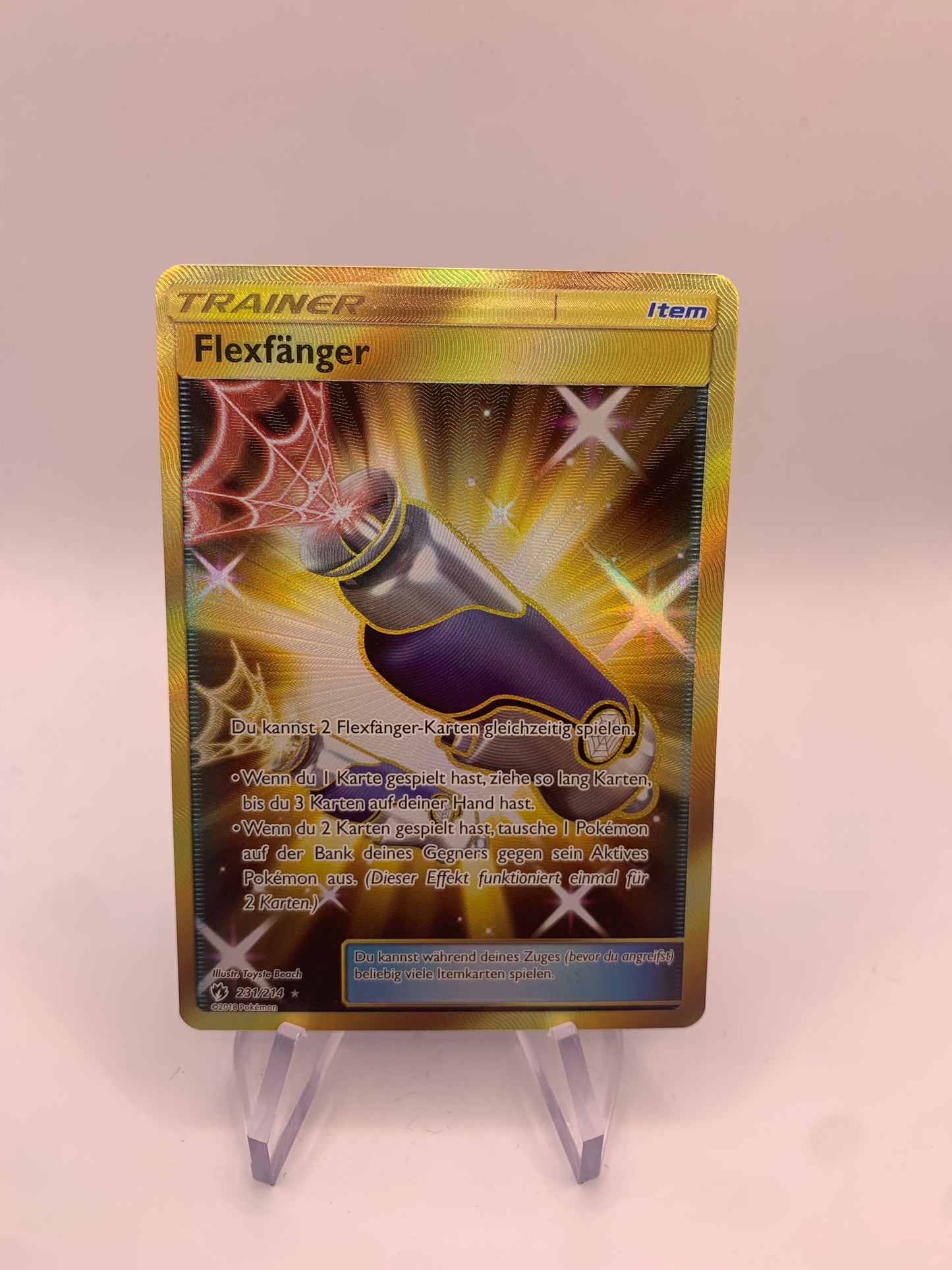 Pokemon Karte Trainer Gold Flexfänger 231/214 Deutsch