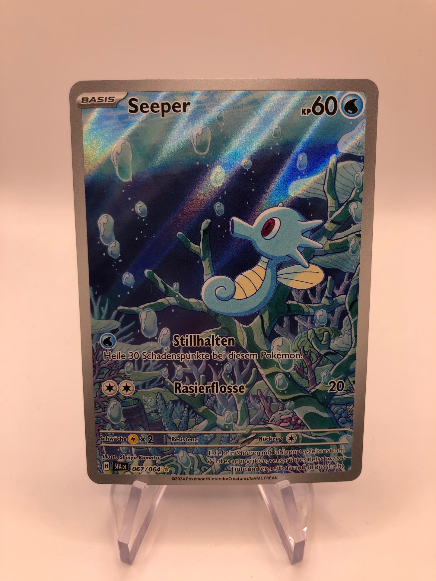 Pokemon Karte Art-Rare Seeper 67/64 Deutsch