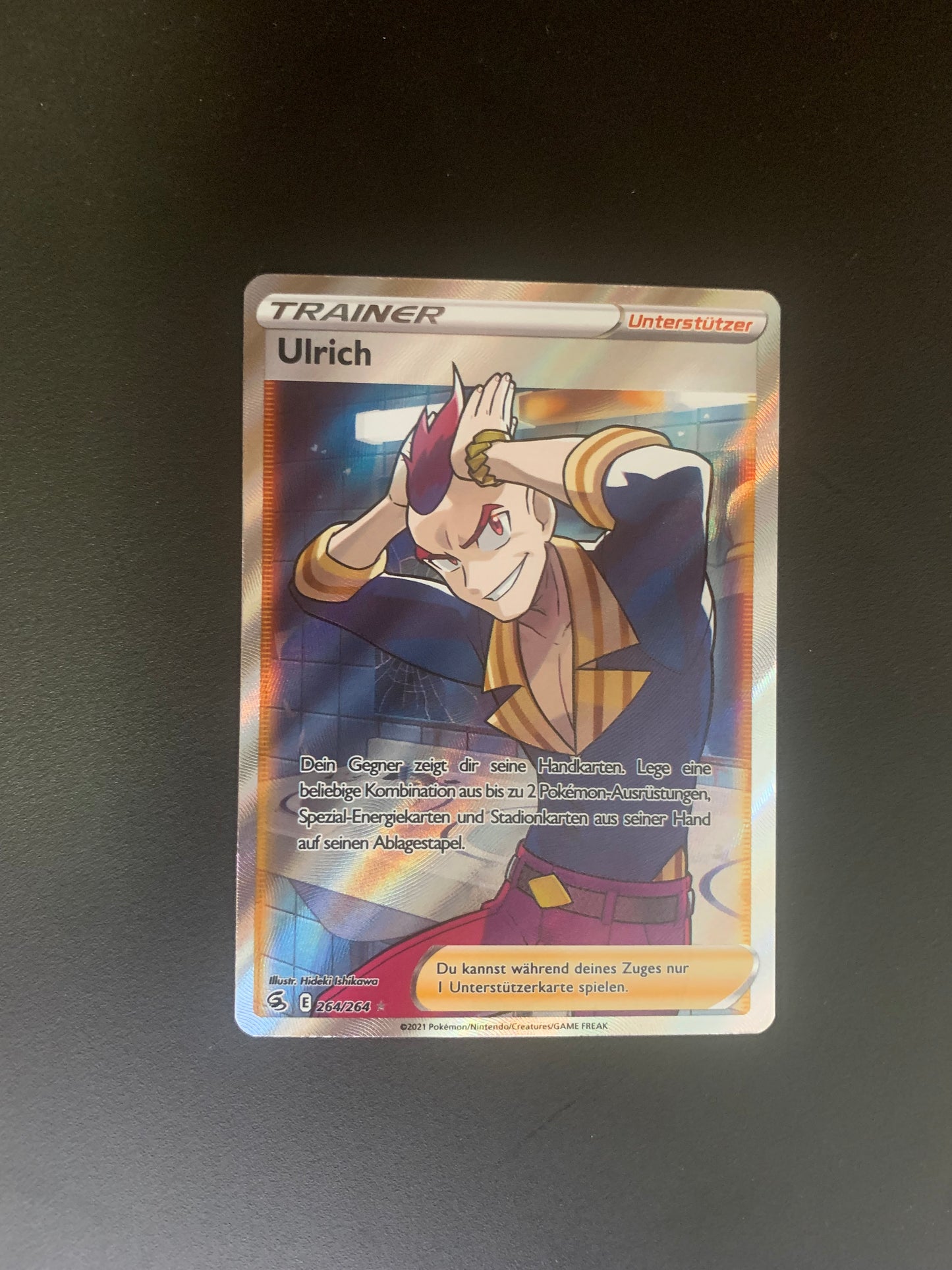 Pokemon Karte Trainer Ulrich 264/264 Deutsch