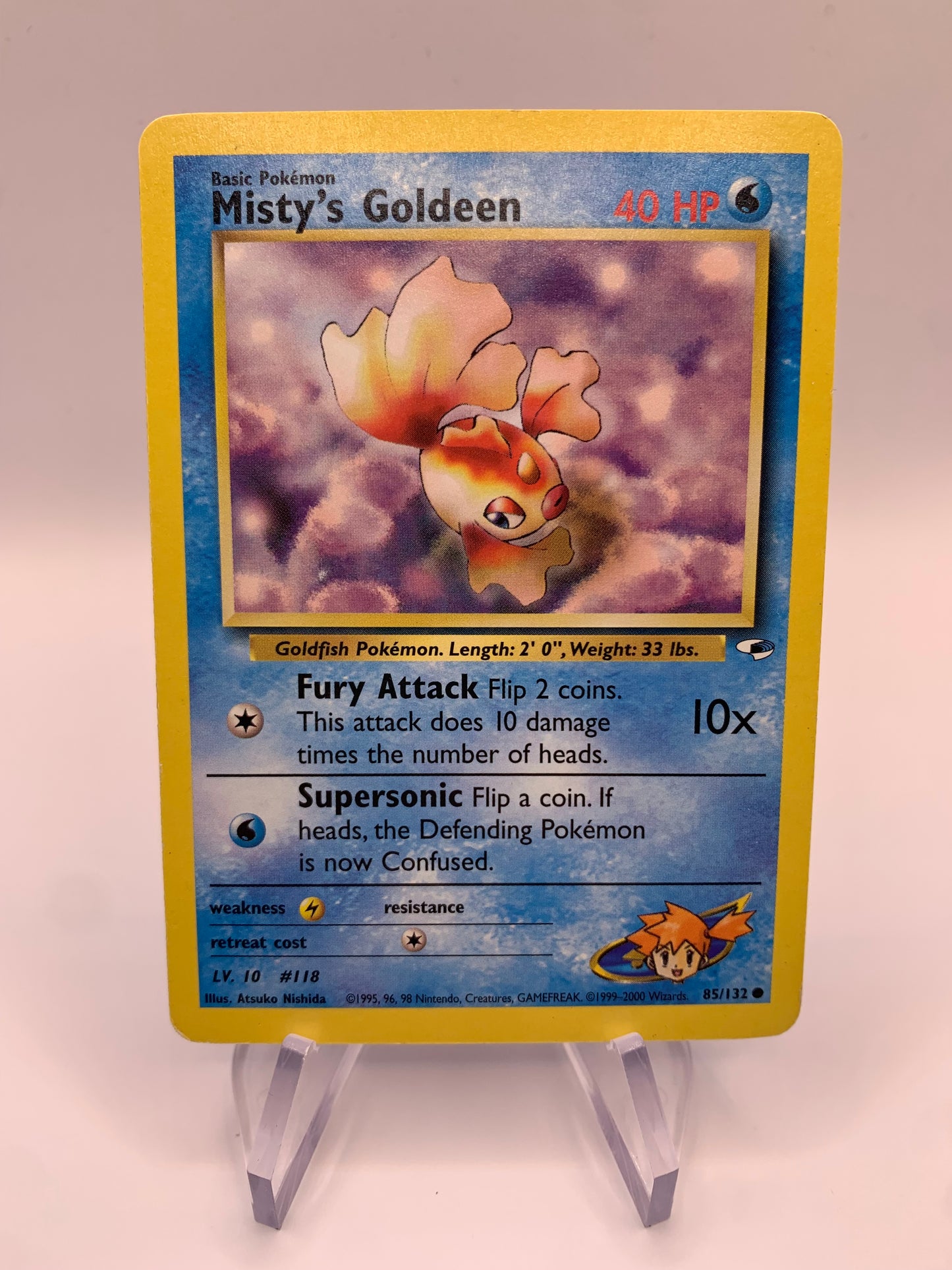 Pokemon Karte Mistys Goldini 85/132 Gym Heros Englisc