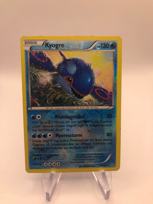 Pokemon Karte Holo Kyogre 53/160 Deutsch