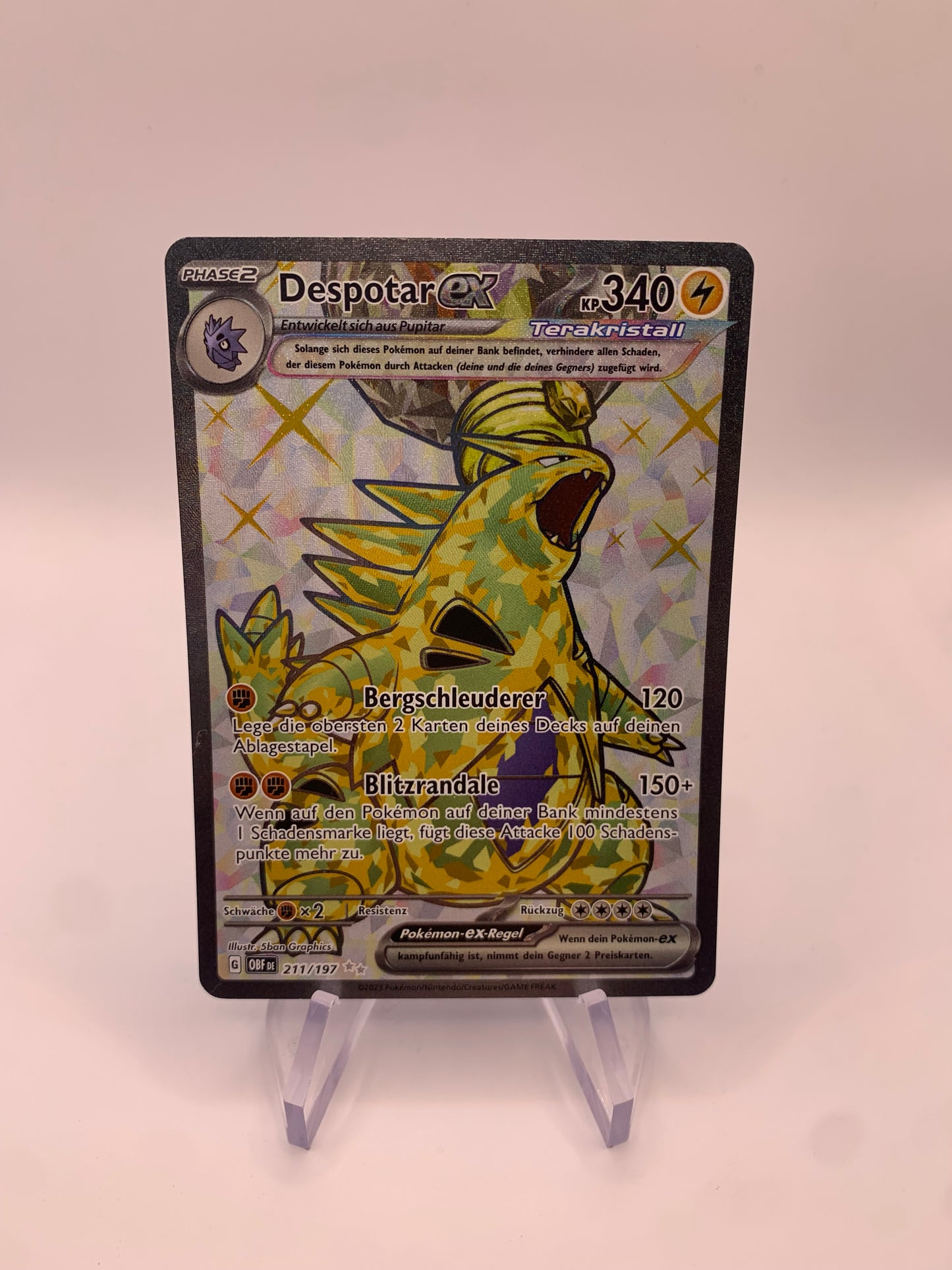 Pokemon Karte Ex Despotar 211/197 Deutsch
