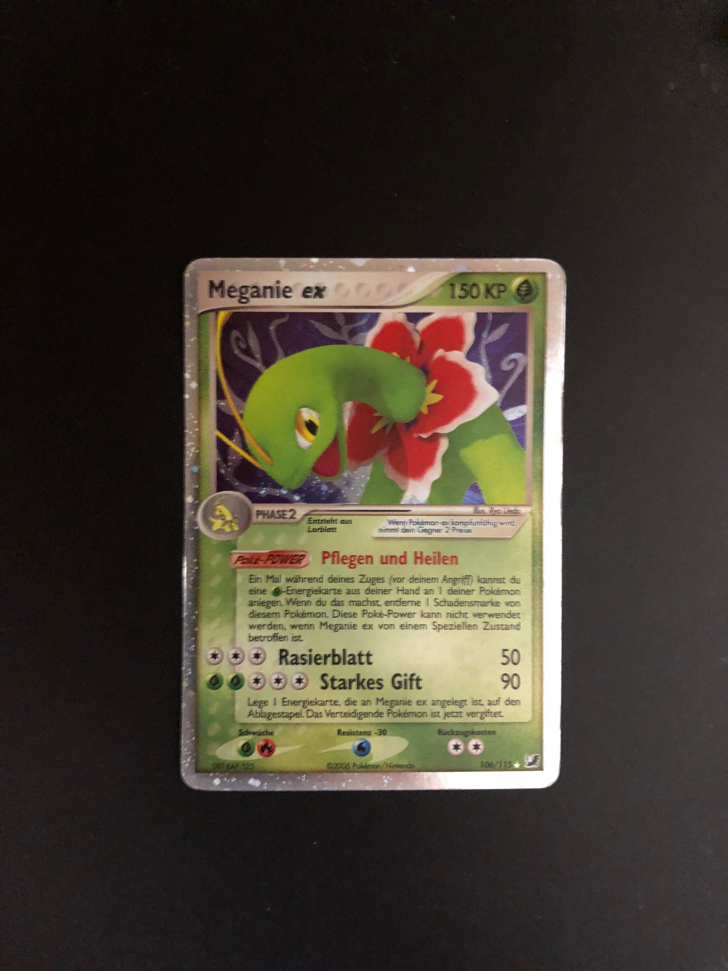 Pokemon Karte EX Meganie 106/115 Deutsch