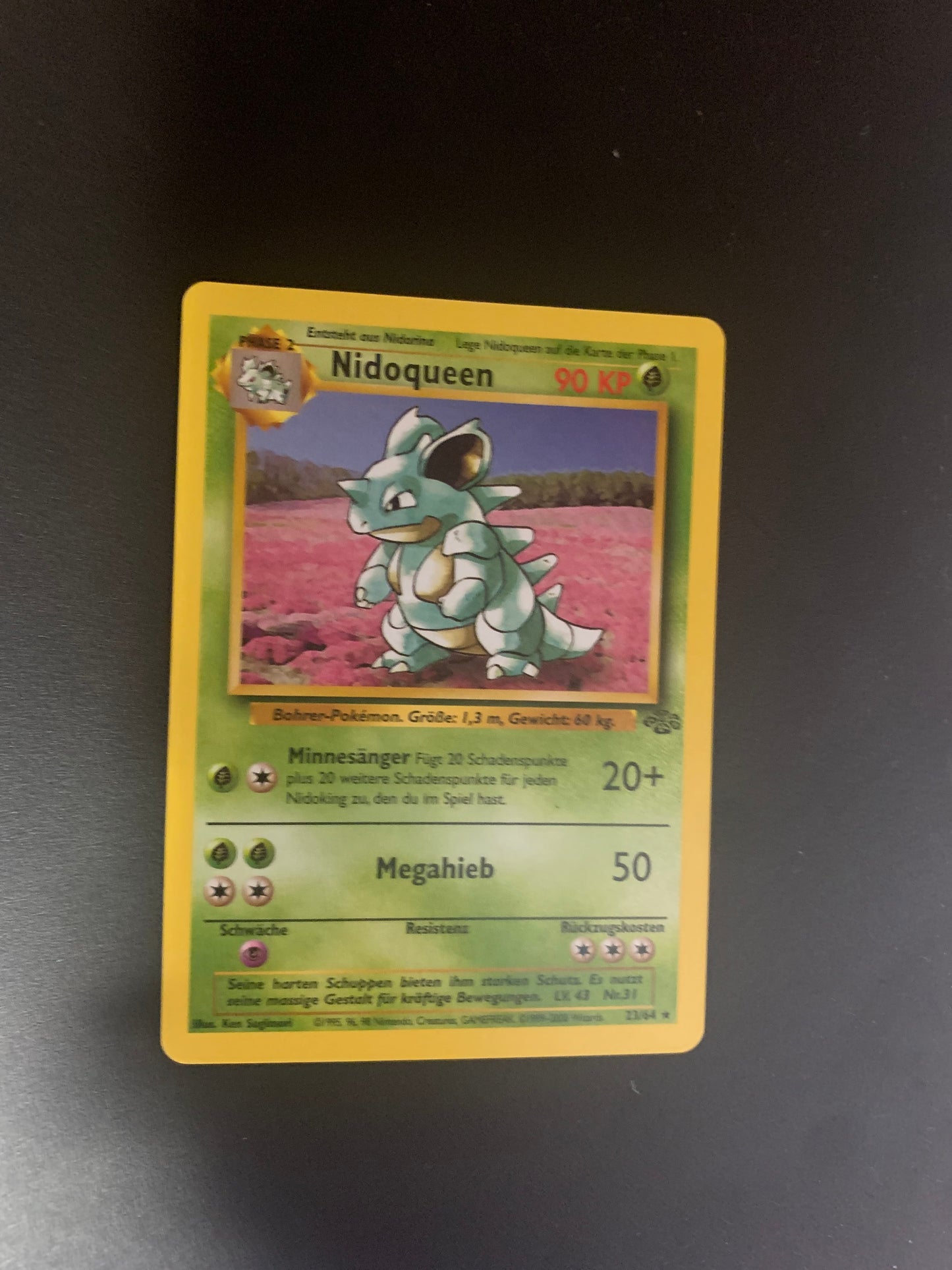 Pokemon Karte Nidoqueen 23/64 Deutsch