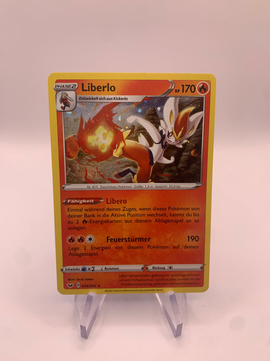 Pokemon Karte Holo Liberlo 34/202 Deutsch