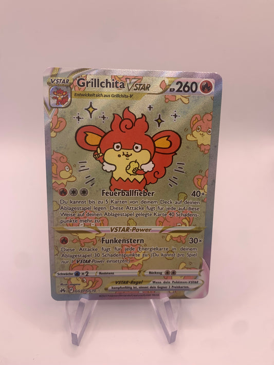 Pokemon Karte Alt-Art Grillchita GG37/GG70 Deutsch