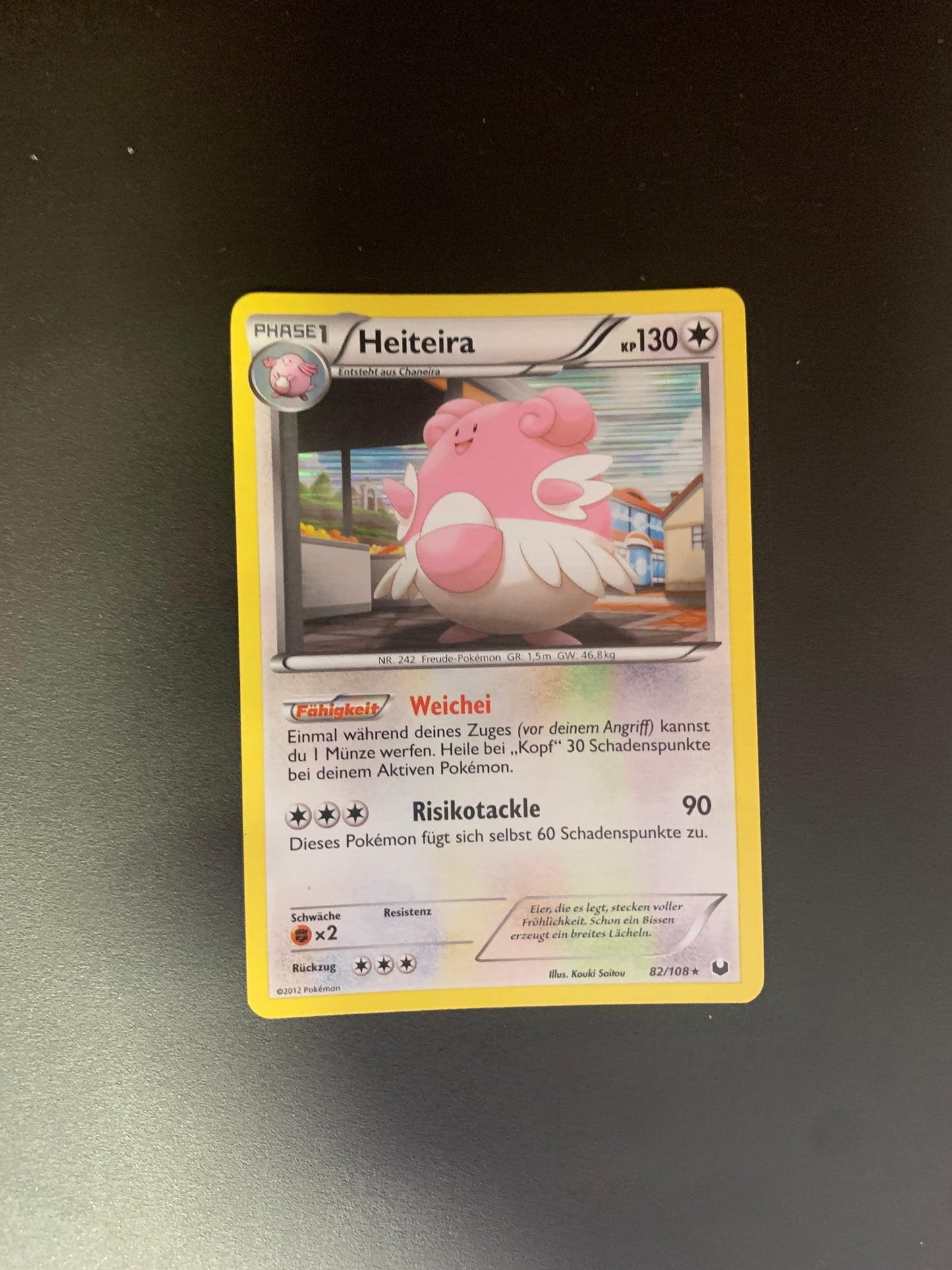 Pokemon Karte Holo Heiteira 82/108 Deutsch