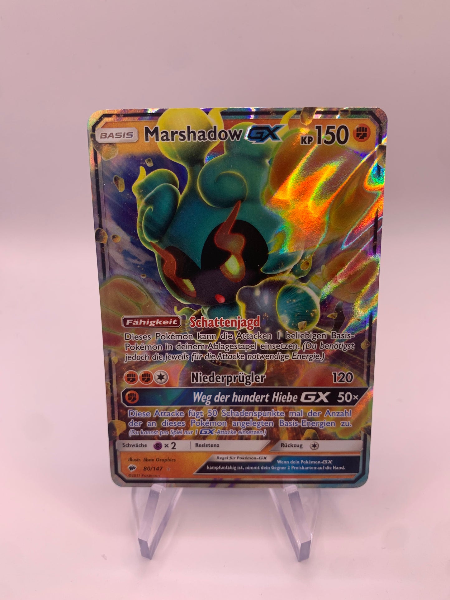 Pokemon Karte Gx Marshadow 80/147 Deutsch