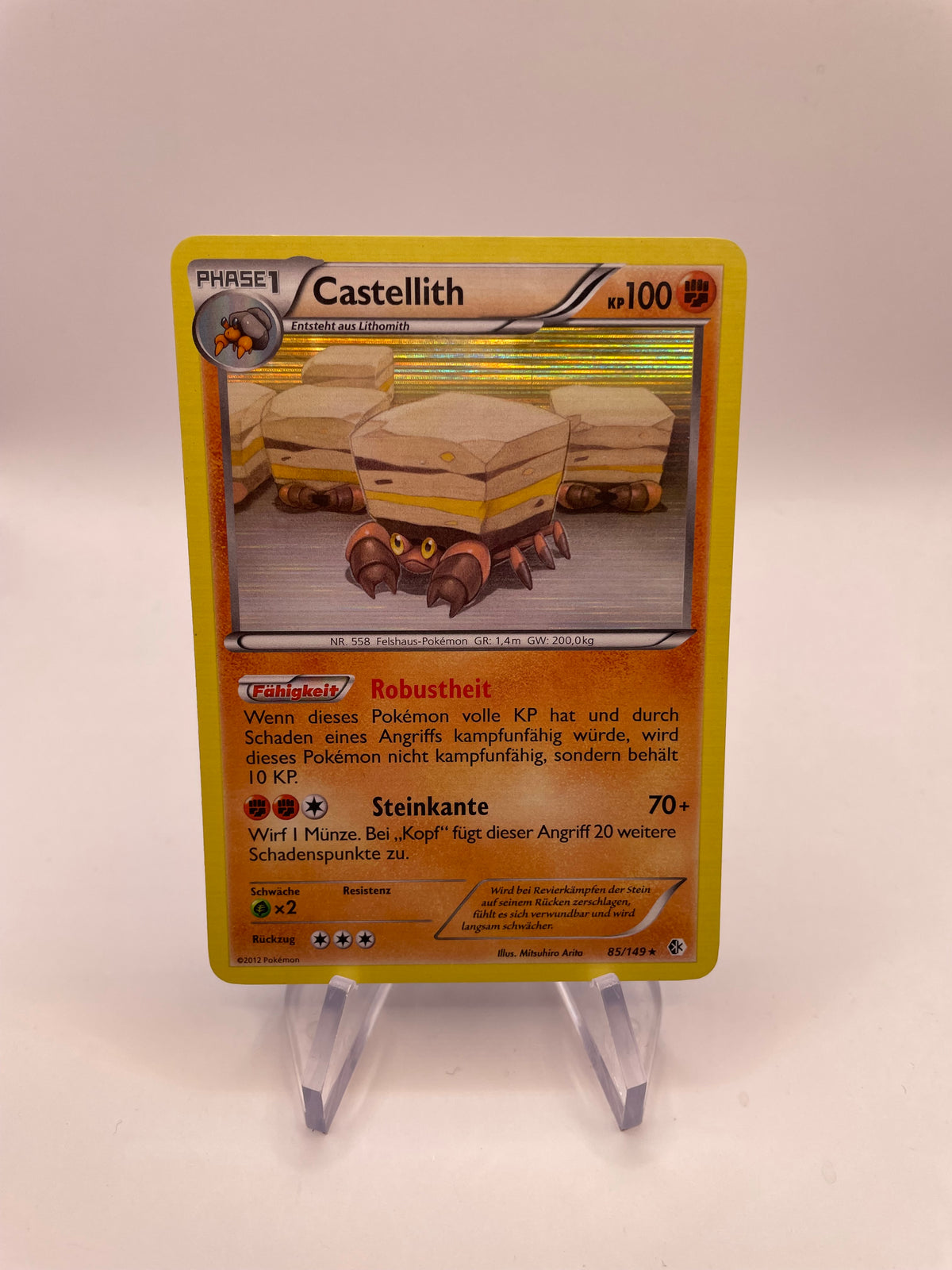 Pokemon Karte Holo Castellith 85/149 Deutsch