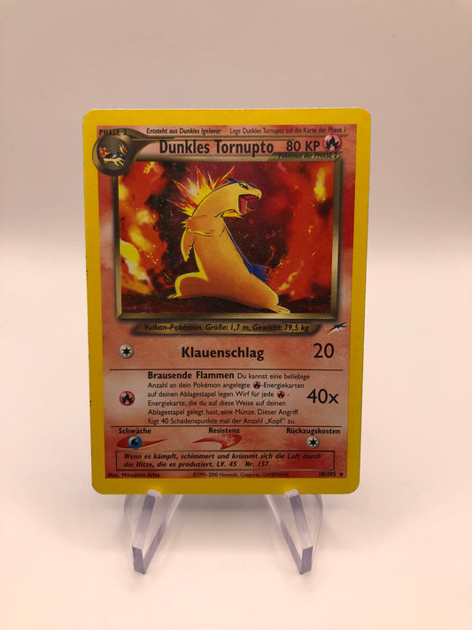 Pokemon Karten Holo Dunkles Tornupto 10/105 Deutsch