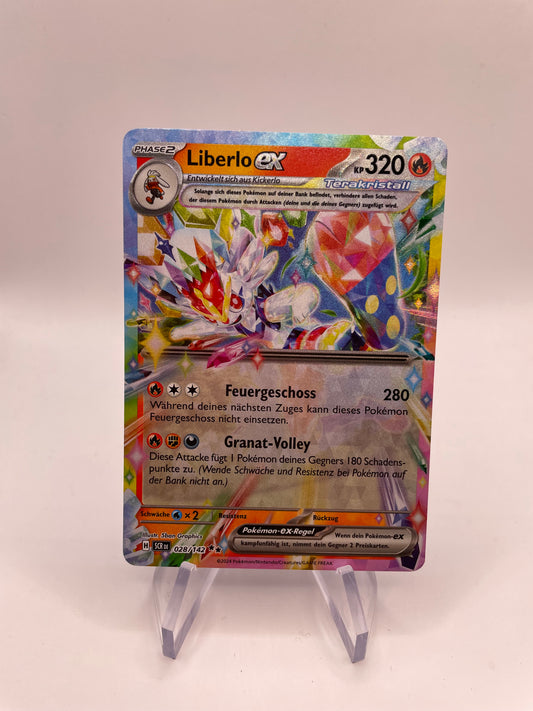 Pokemon Karte Liberlo ex 28/142 Deutsch