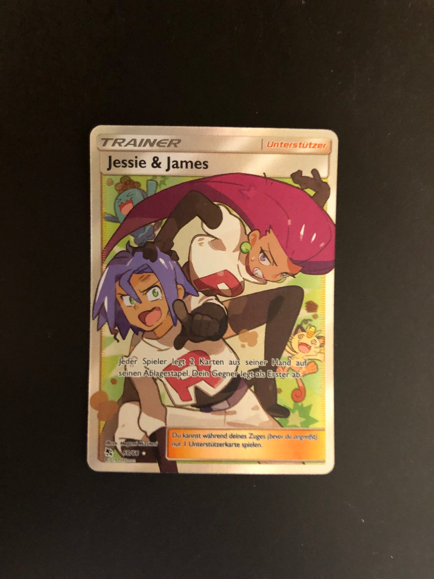 Pokemon Karte Trainer Jessie & James 68/68 Deutsch