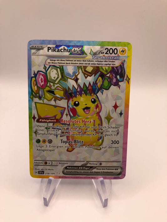 Pokemon Karte EX Pikachu 219/191 Deutsch