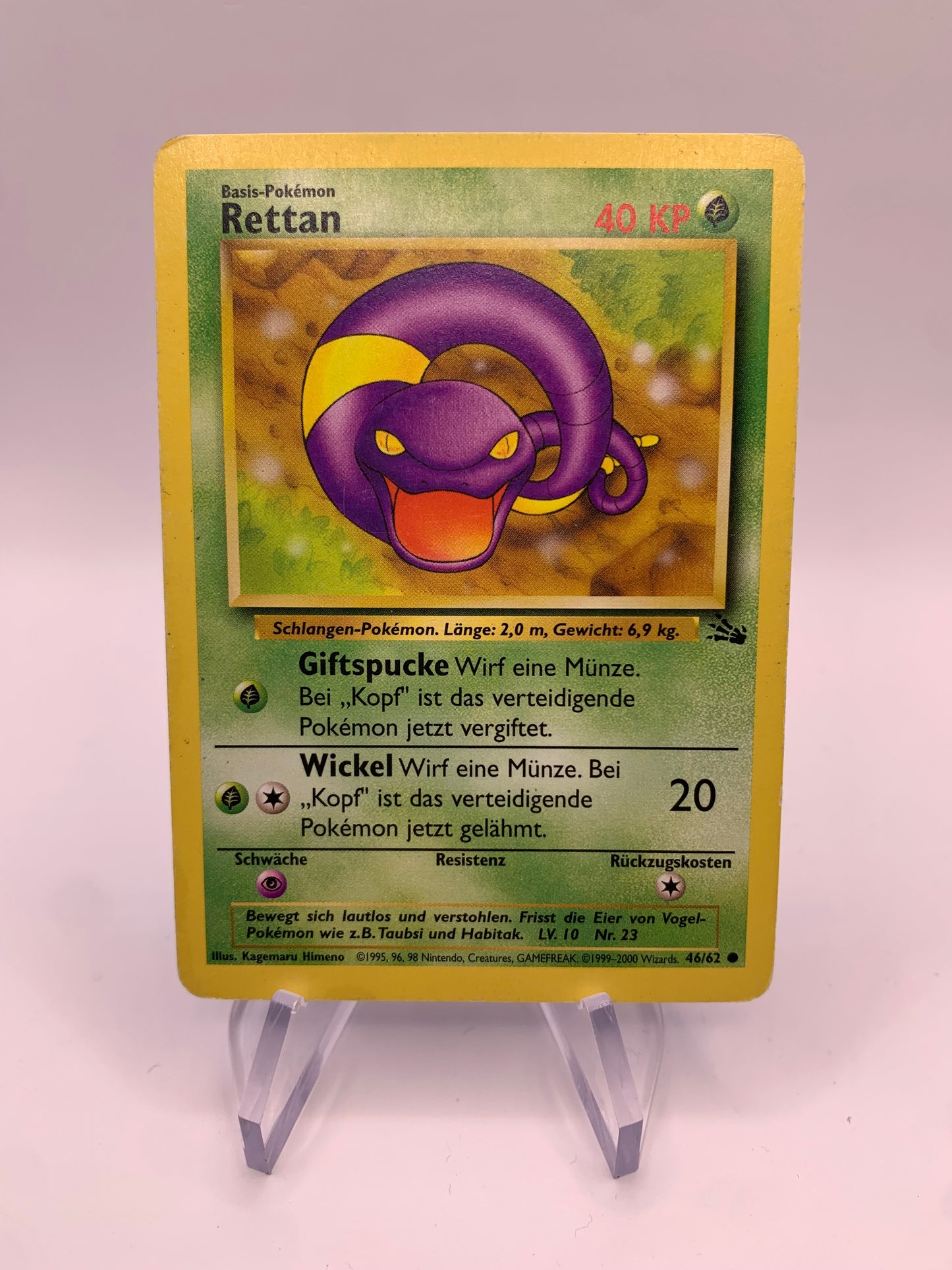 Pokemon Card Rettan Fossil 46/62 German