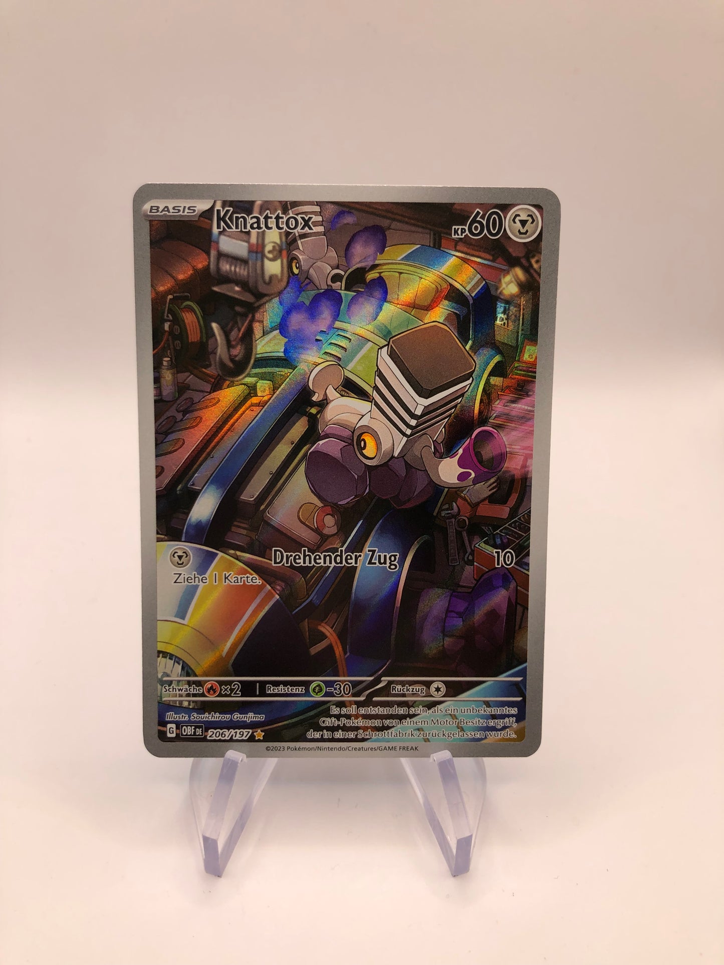 Pokemon Karte Art Rare Knattox 206/197 Deutsch