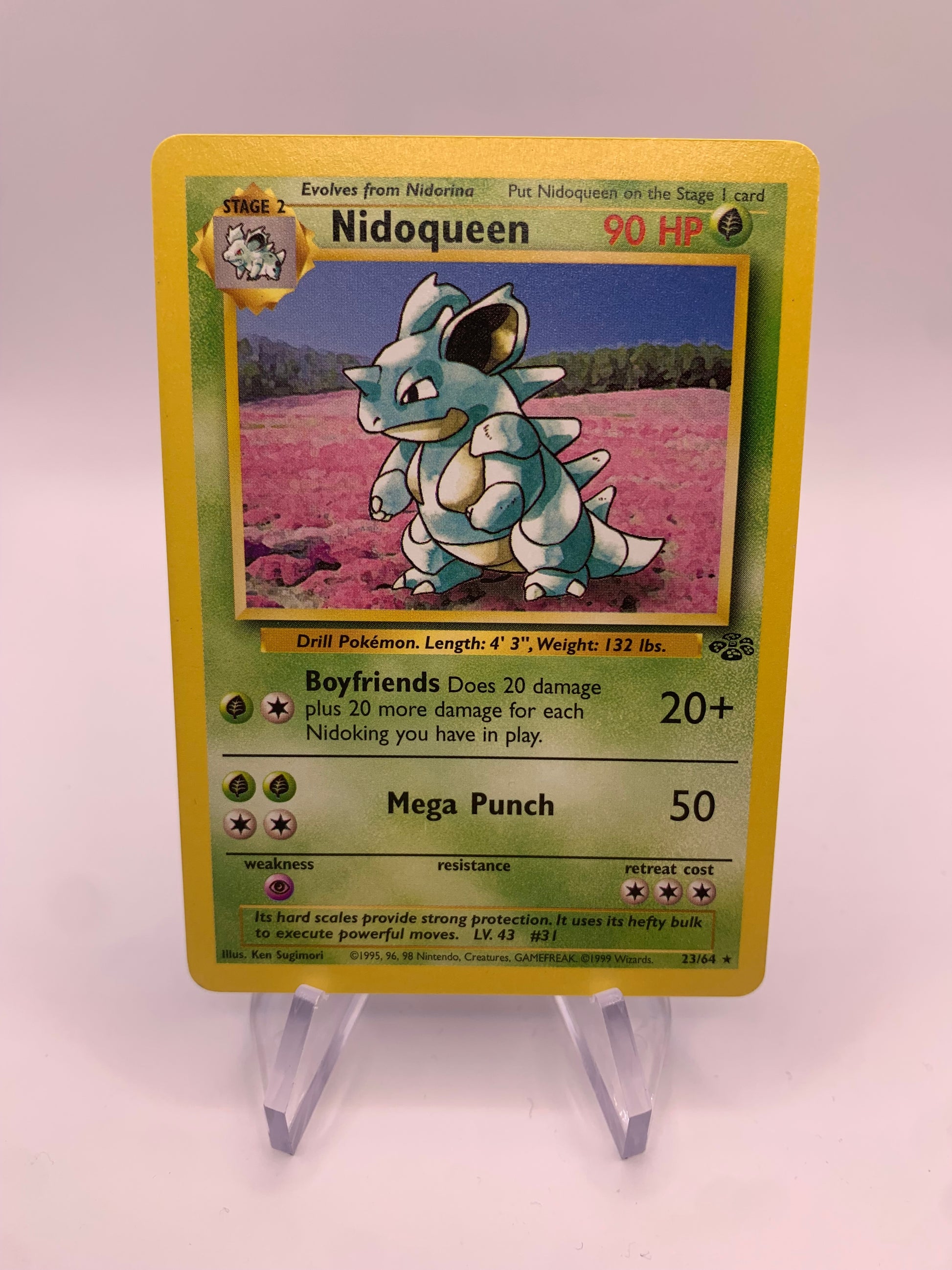 Pokemon card Nidoqueen 23/64 Jungle English SHPNPokestore Pokemon card Nidoqueen 23/64 Jungle English SHPNPokestore