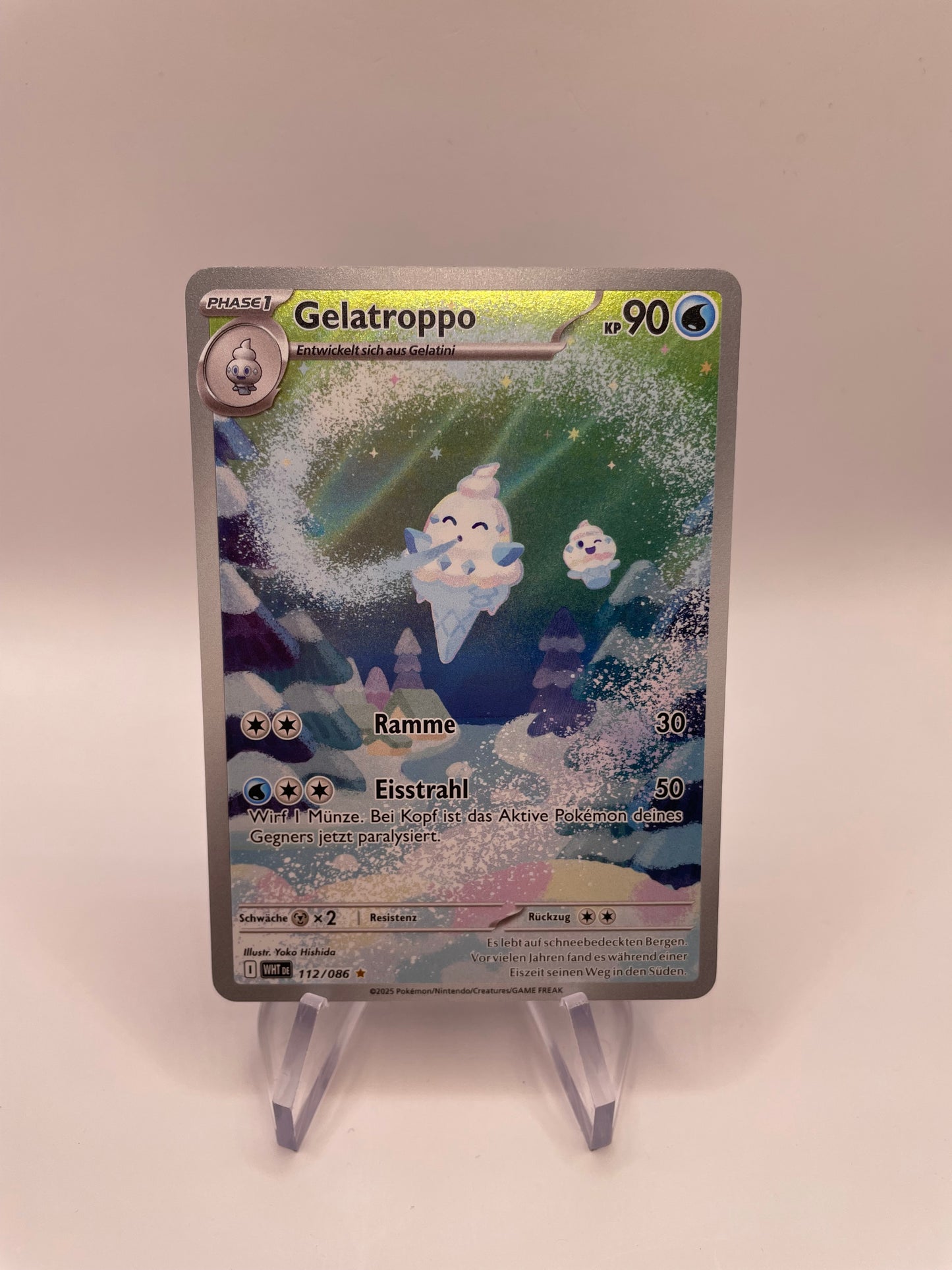 Pokémon Karte Art-Rare Gelatroppo 112/86 Deutsch