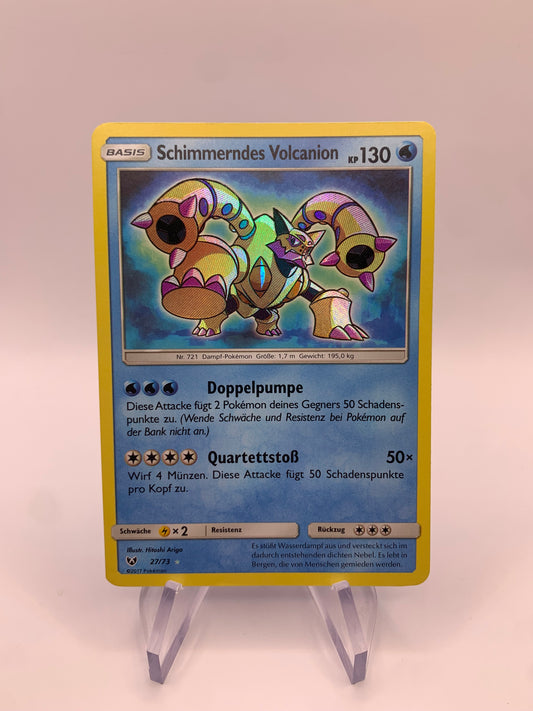 Pokemon Karten Shiny Schimmerndes Volcanion 27/73 Deutsch