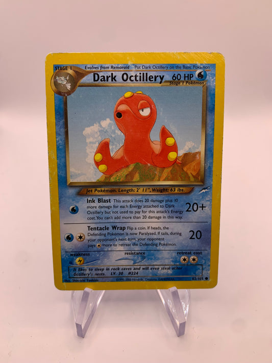 Pokemon Karte Dark Octillery 62/105 Neo Destiny Englusch