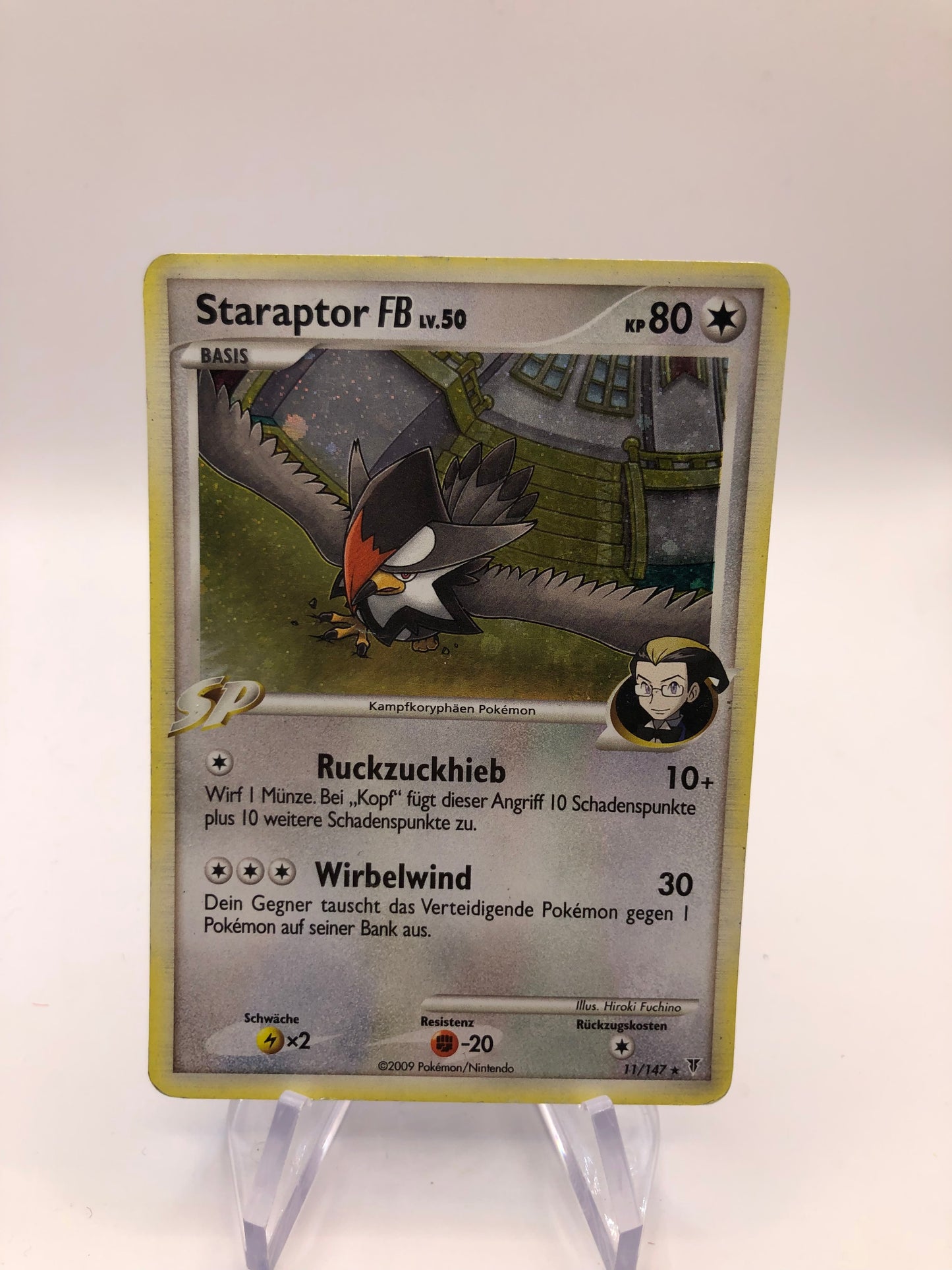 Pokemon Karte Holo Staraptor 11/147 Deutsch