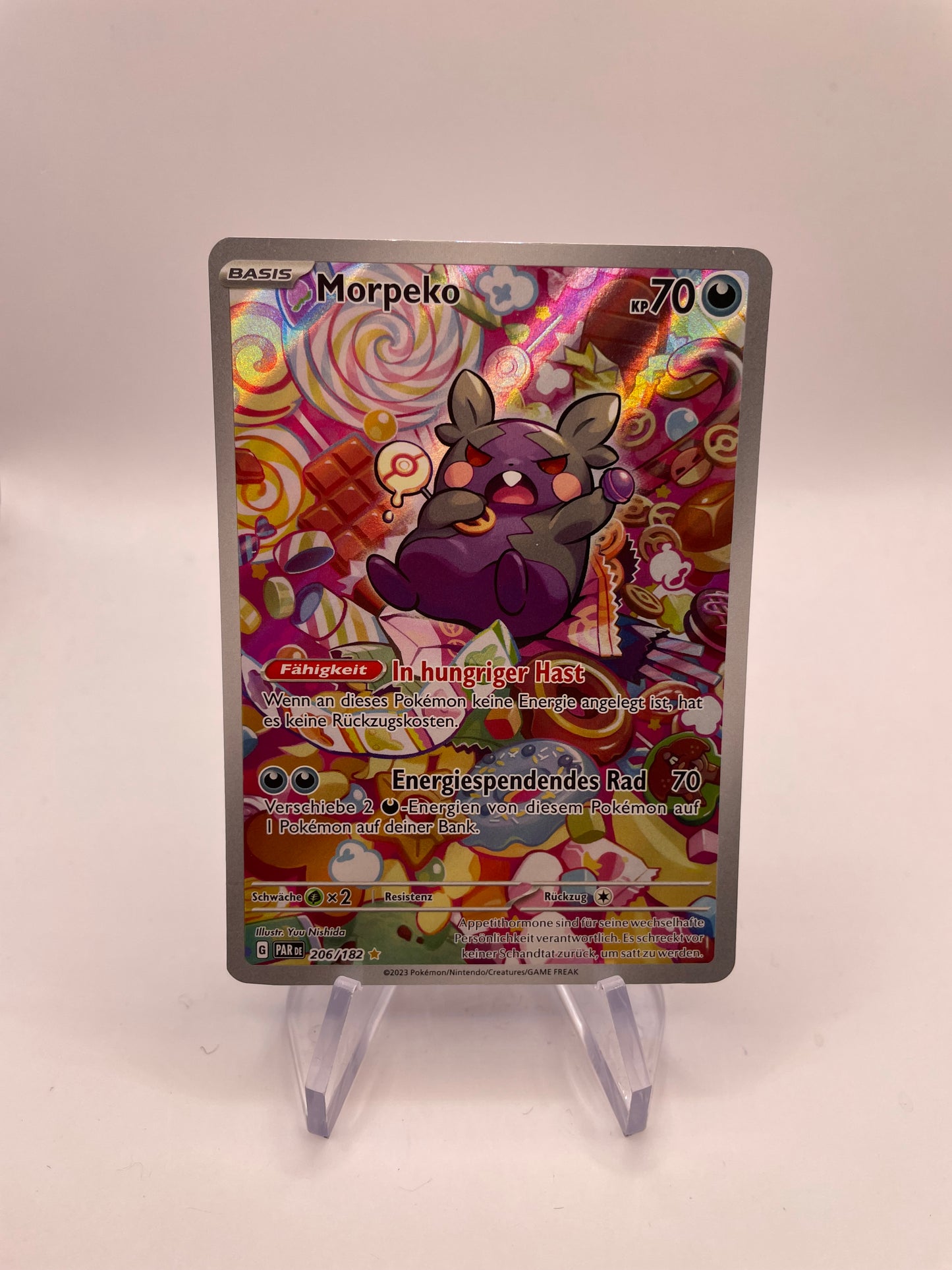 Pokemon Karte Art-Rare Morpeko 206/182 Deutsch