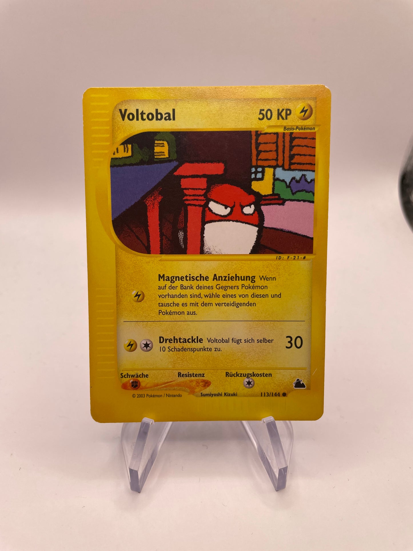 Pokemon Karte E-Series Voltobal 113/144 Deutsch