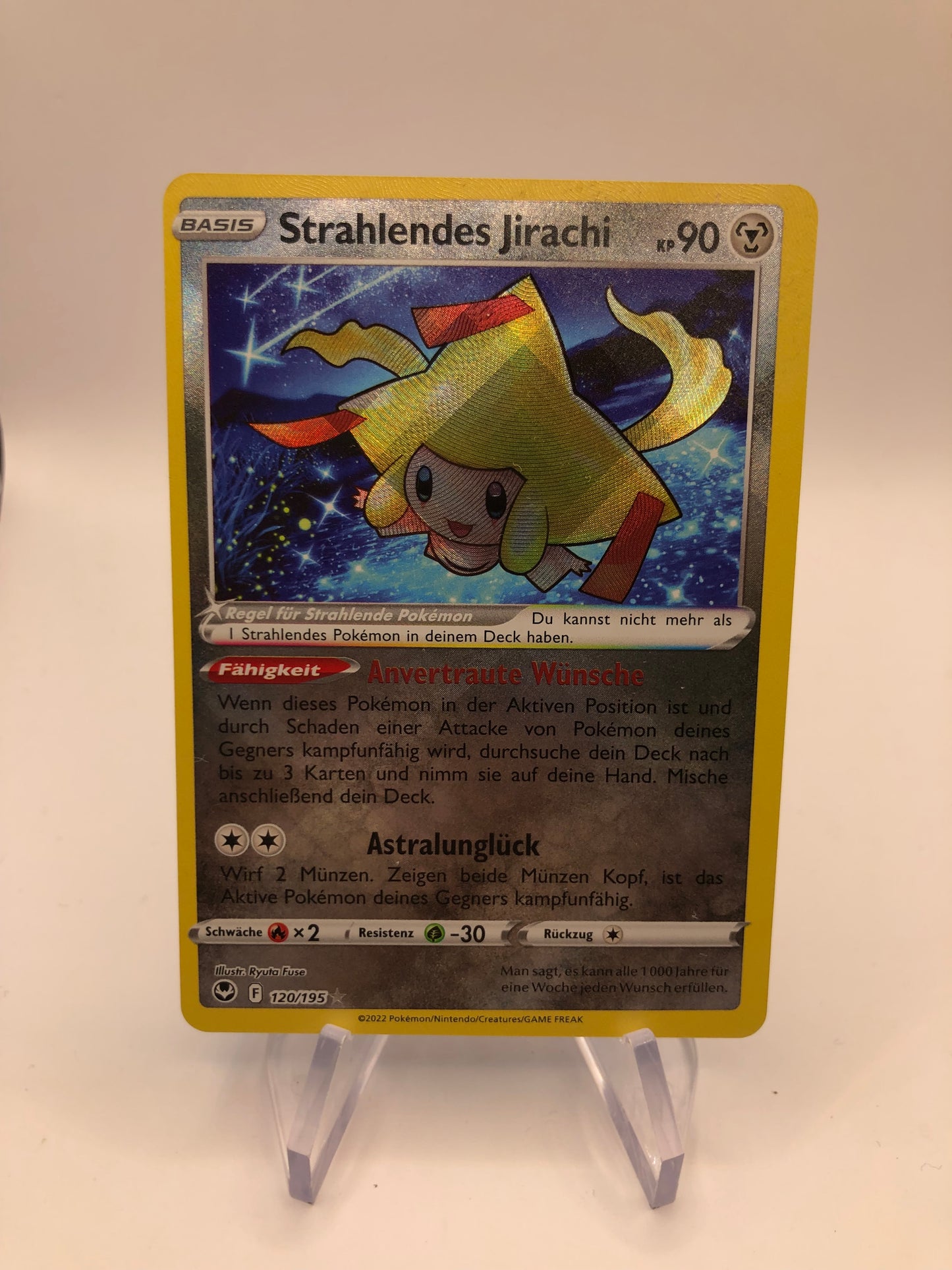 Pokemon Karte Strahlendes Jirachi 120/195 Deutsch
